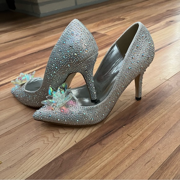 Cinderella Pumps Bridal Wedding Party holiday Shoes - Picture 9 of 13